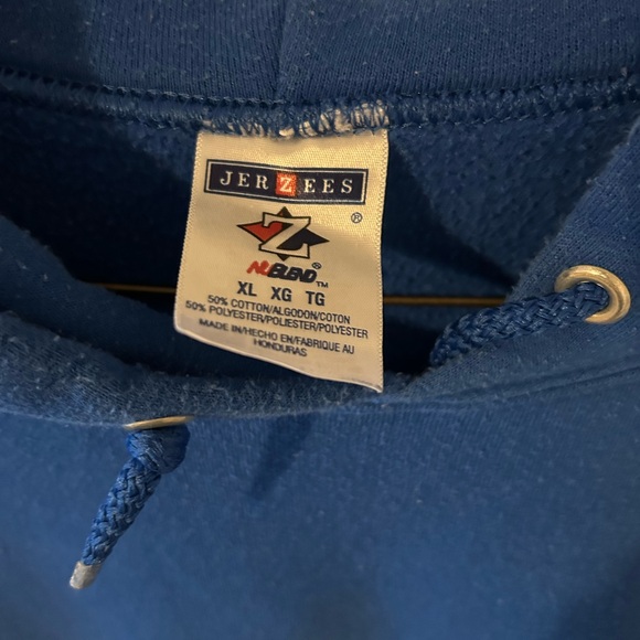 Dallas Mavericks Vintage hoodie size XL blue EUC (has name Benjamin on it) - Picture 5 of 5